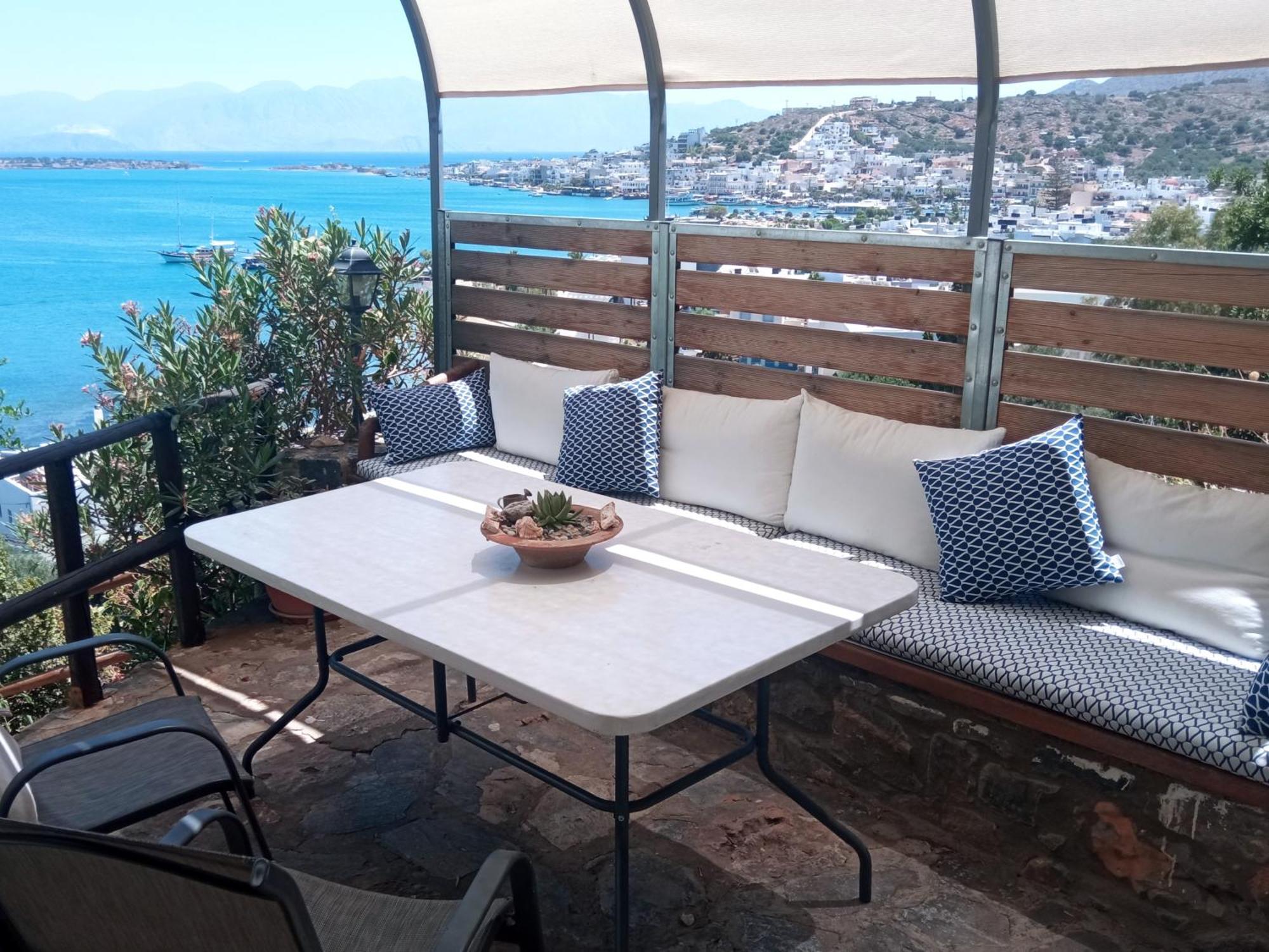 Marilena Panoramic Sea View House Apartment เอลุนดา ภายนอก รูปภาพ